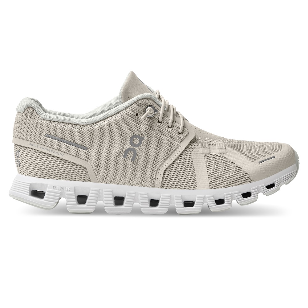 On Cloud 5 Sneakers Dam Beige Vita | Sverige-29046