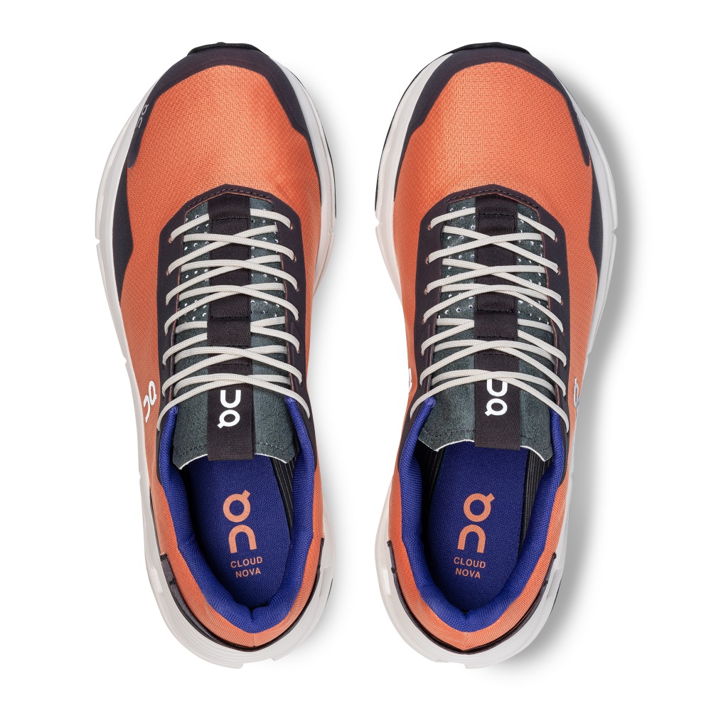 On Cloudnova Form Sneakers Herr Orange Blå | Sverige-74625