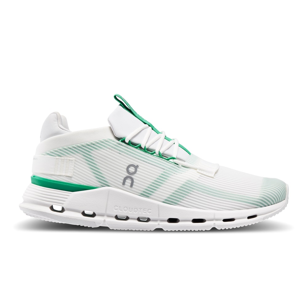 On Cloudnova Void Sneakers Herr Vita Mintgröna | Sverige-96478