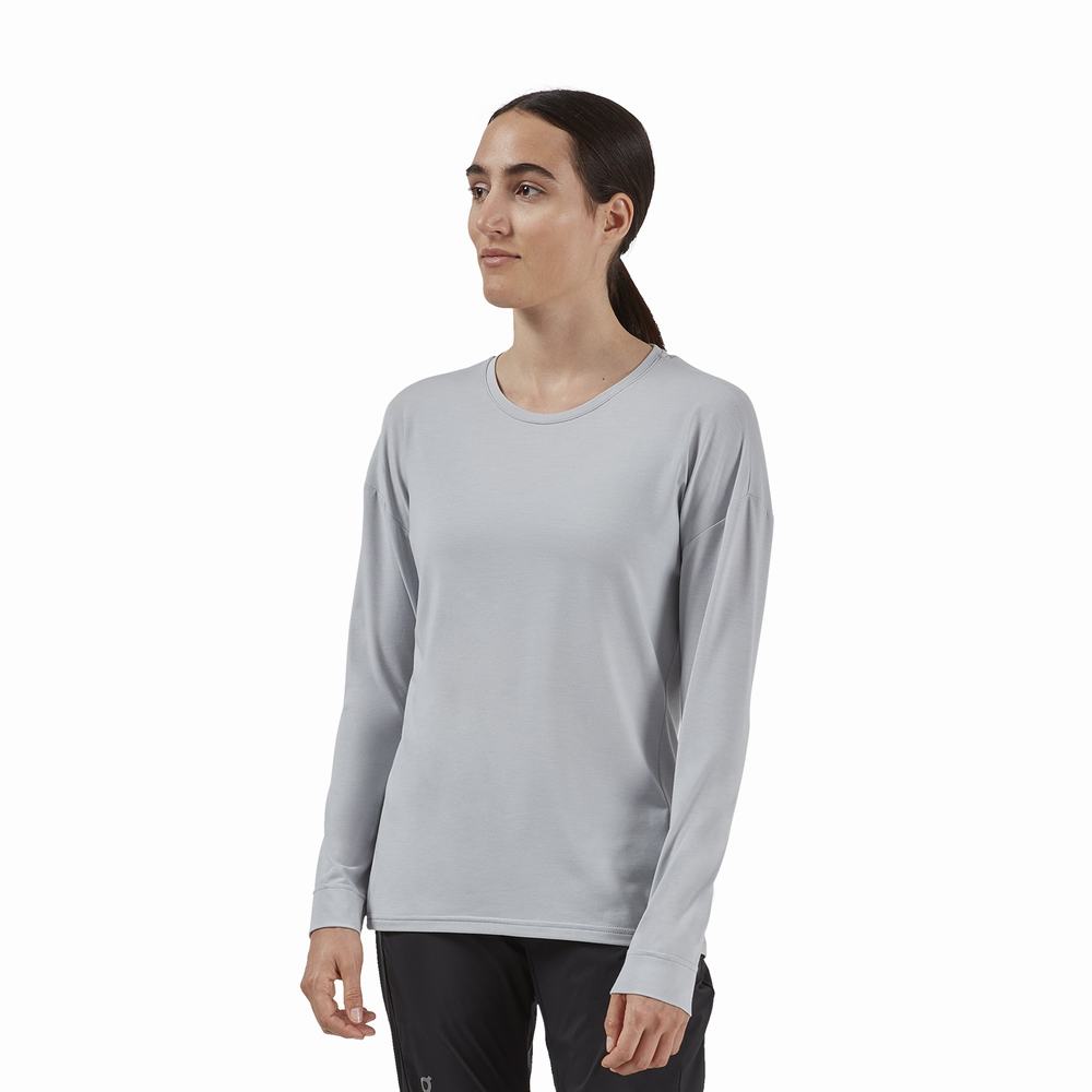 On Comfort Long-T T-shirt Dam Grå | Sverige-85760