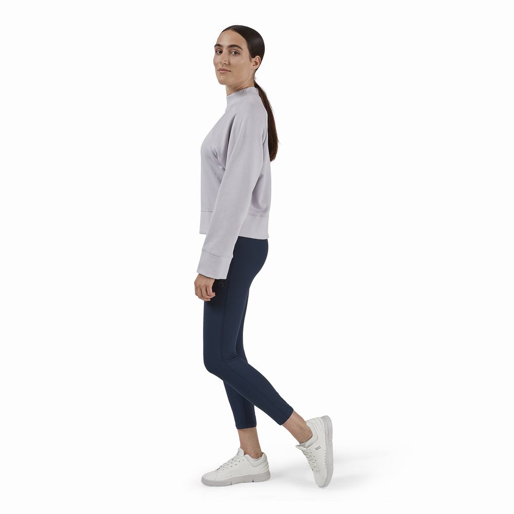 On Crew Neck Sweatshirt Dam Lila | Sverige-42537