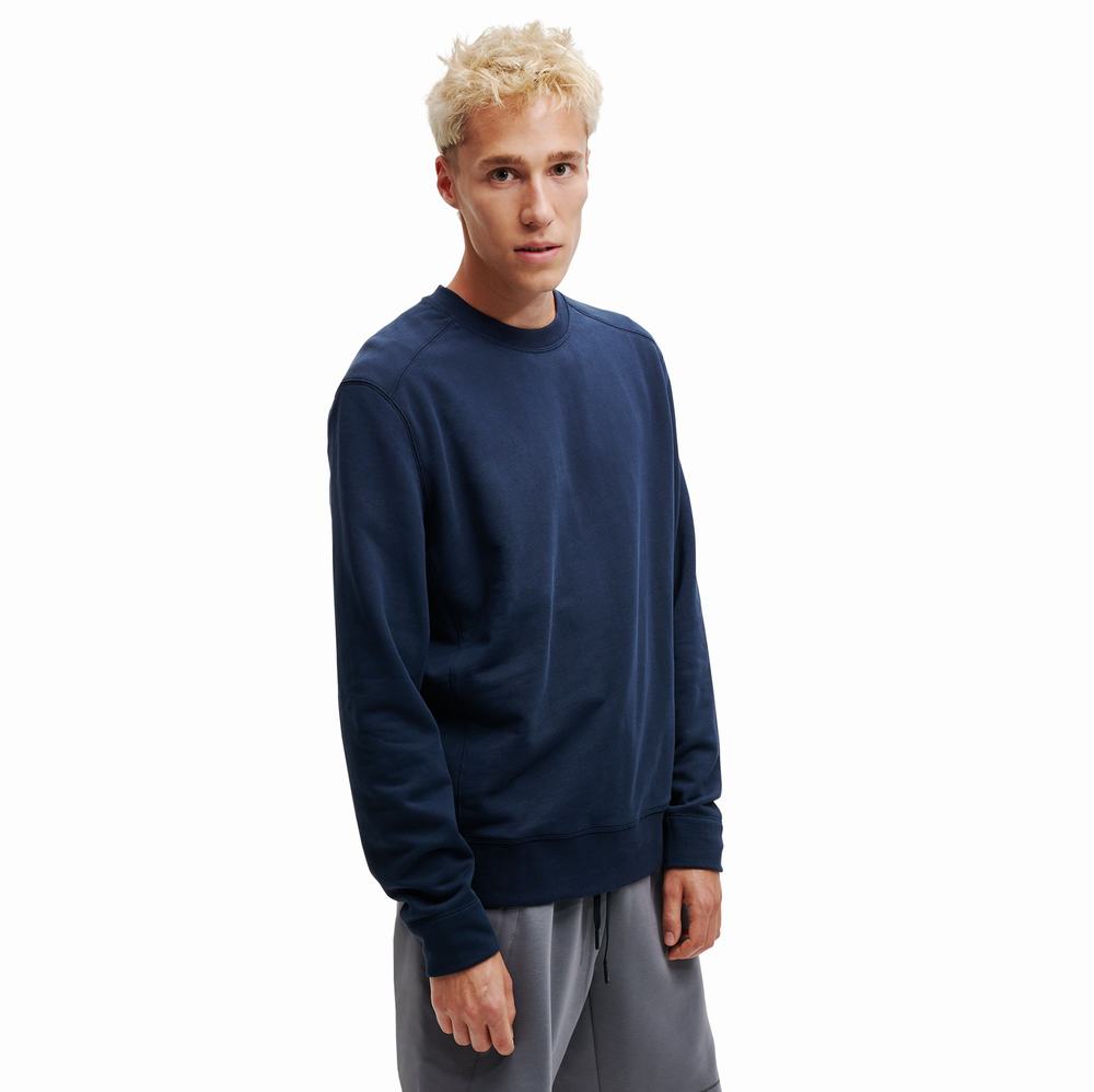 On Crew Neck Sweatshirt Herr Marinblå | Sverige-52861