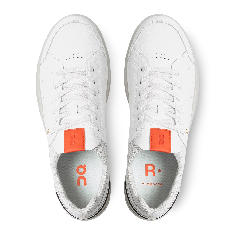 On THE ROGER Centre Court Sneakers Herr Vita Orange | Sverige-06851