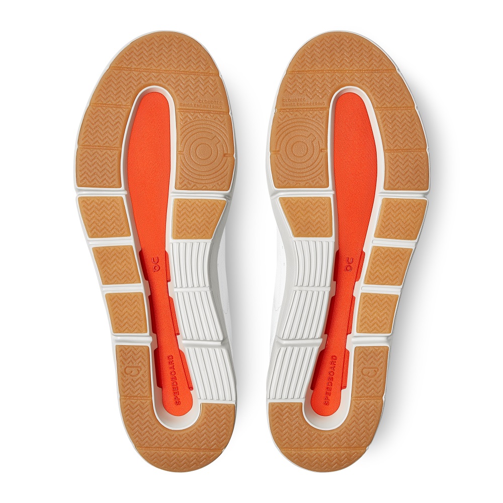 On THE ROGER Centre Court Sneakers Herr Vita Orange | Sverige-06851