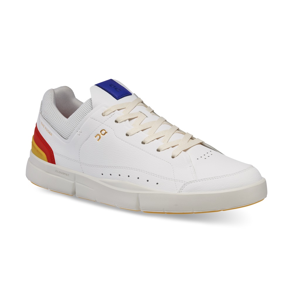 On THE ROGER Centre Court Sneakers Herr Vita Senapsgult | Sverige-83709