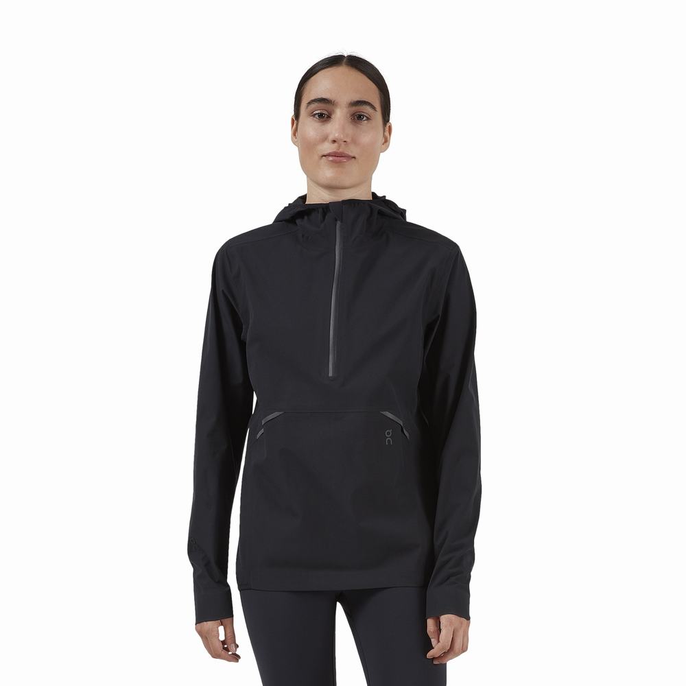 On Waterproof Anorak Jacka Dam Svarta | Sverige-61403