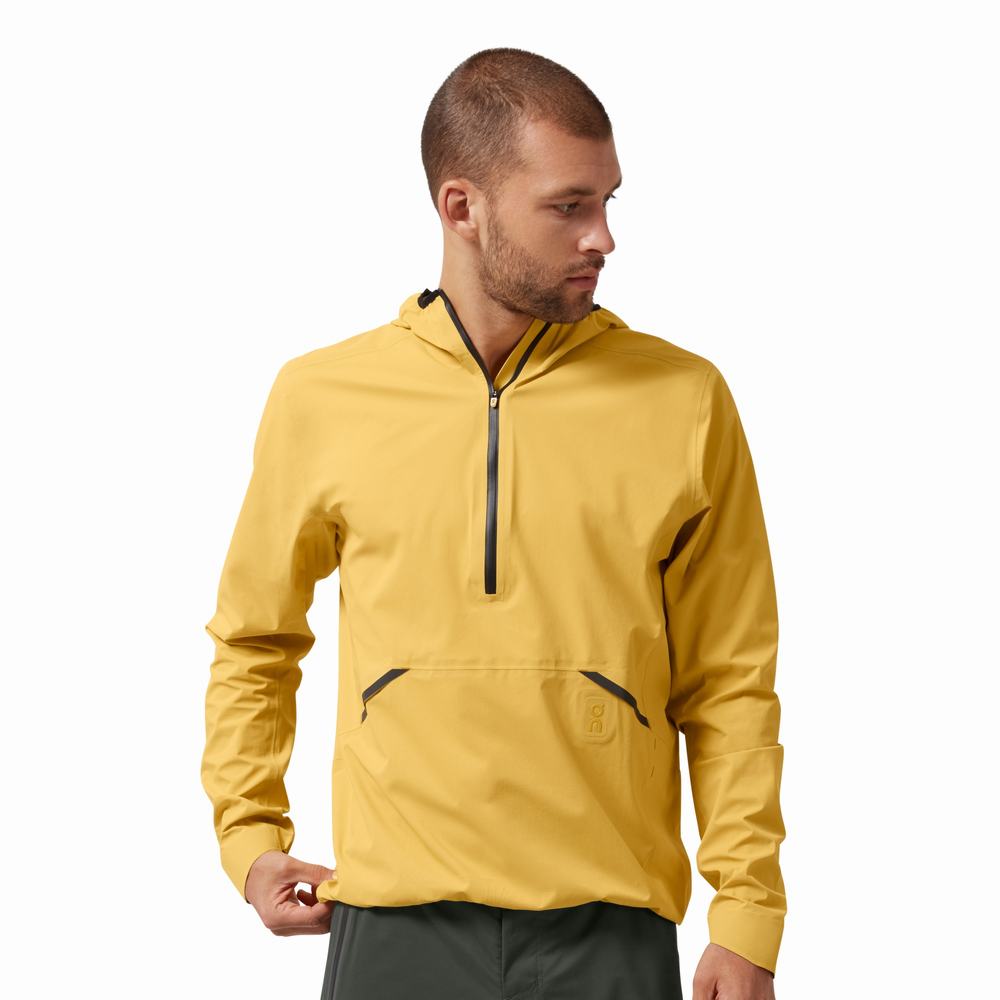 On Waterproof Anorak Jacka Herr Senapsgult | Sverige-48395