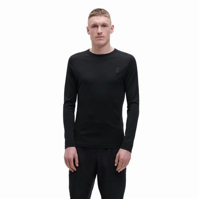 On Merino Long-T T-shirt Herr Svarta | Sverige-38041