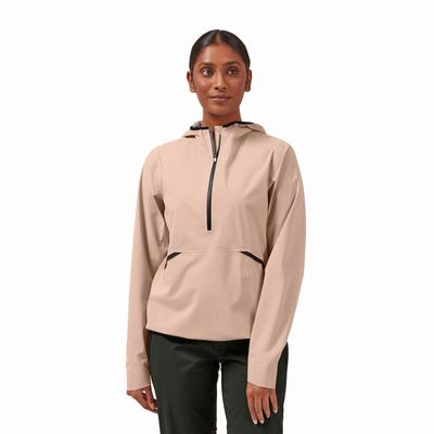 On Waterproof Anorak Jacka Dam Bruna Rosa | Sverige-94518