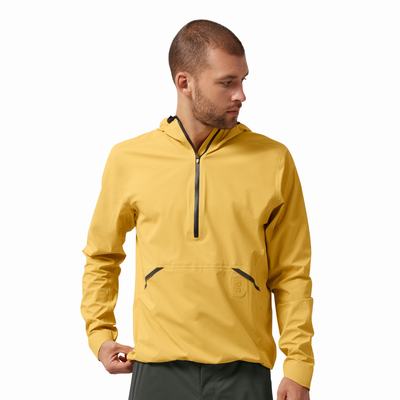 On Waterproof Anorak Jacka Herr Senapsgult | Sverige-48395